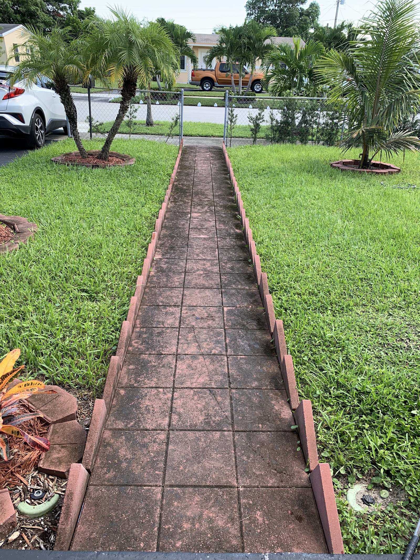 Front walkway, spotless after cleaning